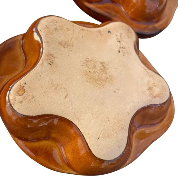 Vintage Terracotta Escargot 5" Baking Dish Set Of 4 - Picture 3 of 4